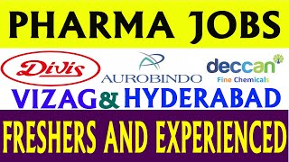 Pharma Jobs in Telugu 2023  Latest Pharma Jobs in Vizag amp Hyderabad [upl. by Dennis]