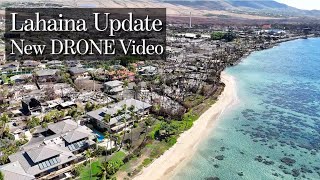 LAHAINA FIRE Recovery Update  December 2023 DRONE Video of Entire BURNZONE [upl. by Tatum]