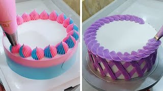 Quick amp Simple Cake Decorating Ideas  Most Satisfying Chocolate  Dessert Chocolate Cake Recipes [upl. by Ardnassac]