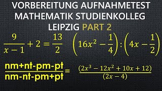 Aufnahmeprüfung Studienkolleg Leipzig [upl. by Ulund]