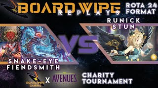 Avenues Charity Tournament Rd 3 Feature Match  SnakeEyes Fiendsmith vs Runick Stun [upl. by Bevis]