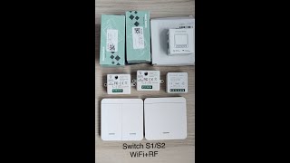 WifiRF išmanių relių apžvalga Smart Switch S1S2 WifiRF [upl. by Houser]