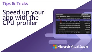 Speed up your NET app with the CPU profilers with Visual Studio 2022 [upl. by Kacy]