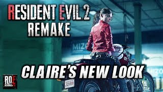 RESIDENT EVIL 2 REMAKE  CLAIRE REDFIELDS NEW LOOK [upl. by Vic209]