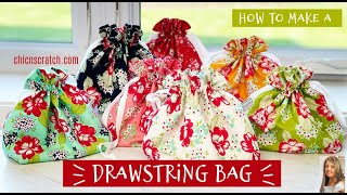 How To Make A Drawstring Bag [upl. by Ardnasella333]