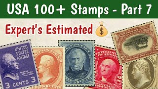 USA Stamps Worth Money  Part 7  Quick Review Of 104 Most Expensive Stamps From America [upl. by Leann]