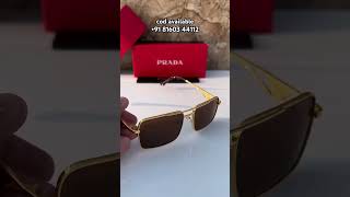 Prada 489 gold brown sunglasses best trending sunglasses prada [upl. by Beale802]