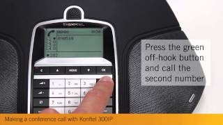 Making a conference call with Konftel 300IP [upl. by Enytsirk]