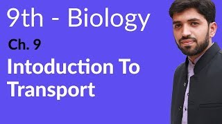 Matric part 1 Biology Introduction to Transport  ch 9 Transport biology  9th Class Biology [upl. by Clabo]