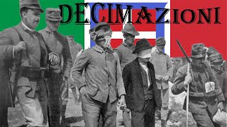 Le decimazioni italiane durante la prima guerra mondiale [upl. by Ahsyad544]