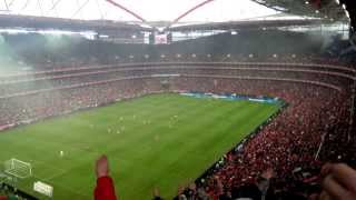 Minuto de silêncio  Eusébio  SLBenfica x FCPorto 20 1314 [upl. by Keyek]