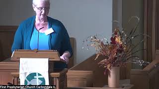 Worship service October 20 2024 First Presbyterian Church Carbondale IL [upl. by Leda775]