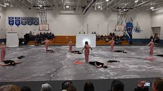 2252024  Westbrook HS Winter Guard  MBDA Show  Somersworth NH High School Center View [upl. by Ellives]