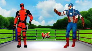 Deadpool vs Captain America Meme battle [upl. by Enirehtac]