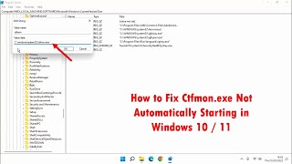 How to Fix Ctfmon exe Not Automatically Starting in Windows 10 11 [upl. by Linc]