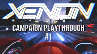 Xenon Racer Full Campaign Playthrough Hard Mode  Part 1 [upl. by Esinad]