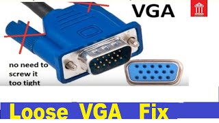 How to fix a loose VGA connector [upl. by Anerres]