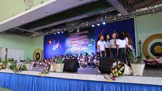 Tarlac Montessori School Grade 7 playing guitars HULING EL BIMBO by Eraserheads [upl. by Aimik]