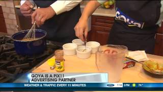 Sneak Peak at How to Make Healthy Desserts with GOYA amp Dr Steve on WPIX TV [upl. by Atikcir]