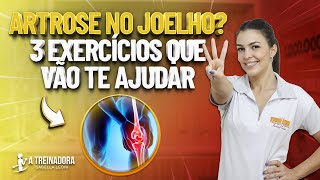 3 EXERCÍCIOS PARA ARTROSE NO JOELHO  Fisioprev com Isabella Leoni [upl. by Olwena]