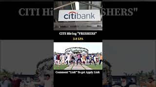 Citibank Hiring Freshers 🙌 jobs [upl. by Earissed]