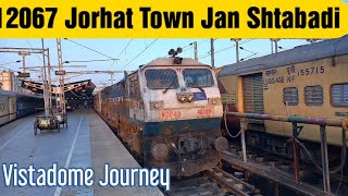 12067 Guwahati Jorhat Town Jan Shatabdi Express  Fastest Train to Jorhat  Vistadome Journey [upl. by Windham622]