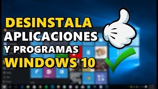 COMO DESINSTALAR APLICACIONES Y PROGRAMAS EN WINDOWS 10 SIN UTILIZAR PROGRAMAS 2021 [upl. by Eagle]