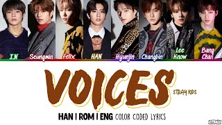 OT8 VER Stray Kids 스트레이 키즈  Voices Color Coded HanRomEng Lyrics [upl. by Anahsat]