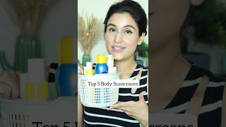 Top 5 BODY SUNSCREENS 🌞sunscreen skincare ashortaday [upl. by Torie658]