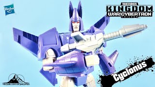 Transformers War for Cybertron Kingdom Voyager Class CYCLONUS Video Review [upl. by Eeryk]