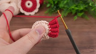 the easiest crochet spiral pattern flower model crochet knitting [upl. by Lewes]