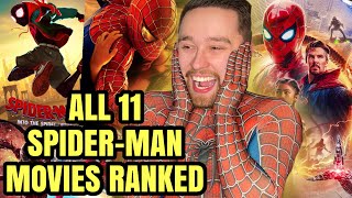 All 11 SpiderMan Movies Ranked  SpiderMan No Way Home [upl. by Darach]