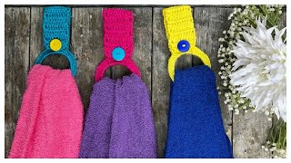 TOALLERO A CROCHET PARA Cocina o Baño  Con Pulseras Recicladas [upl. by Maclean892]