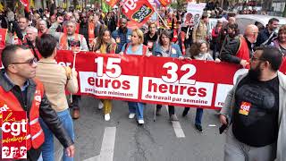 Manifestation parisienne du 18 octobre 2022 [upl. by Willard44]