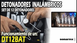 Detonador Pirotecnia Chisperos Inalámbrico DT12BAT Marca Sonidazo [upl. by Atena446]