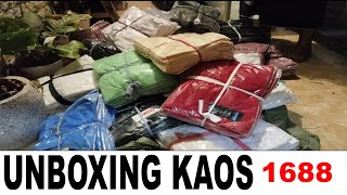 UNBOXING KAOS DARI 1688  BERAPA HARGA SAMPAI RUMAH PERPCS ALL IN [upl. by Cosma]