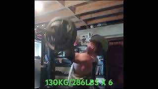 Push Press 130KG286LBS X 6 Reps [upl. by Eleets]