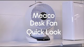 MEACO MeacoFan 1056 Air Circulator Portable 12” Desk Fan  Quick Look [upl. by Karon]