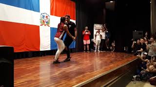 Samy El Magico amp Carolina Rosa  Dominican swag footwork A Lo Dominican Festival 2019 [upl. by Sumaes55]