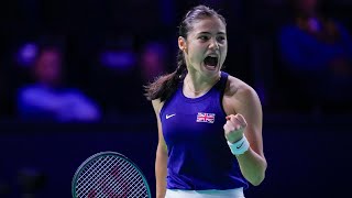 Emma Raducanu’s Epic Victory Great Britain Nears Billie Jean King Cup Glory [upl. by Hallam]