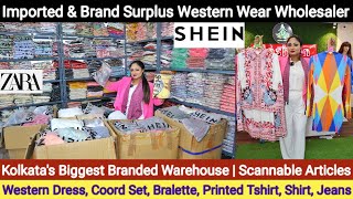 Imported amp Brand Surplus Western Dress Coord Set Printed Tshirt Bralette Wholesaler in Kolkata [upl. by Areic640]