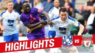 Highlights Tranmere 23 Liverpool FC  Lallana inspires friendly win [upl. by Krever]