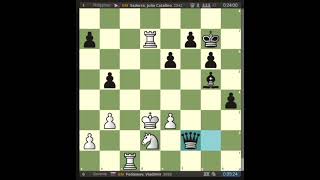 GM Vladimir Fedoseev 🇸🇮 vs GM Julio Sadorra 🇵🇭 Round 5 chess shorts [upl. by Halyahs]