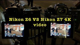 Nikon Z6 VS Z7 4k Video in Lowlight up to ISO 51200 [upl. by Ahsataj575]