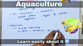 Aquaculture in hindi  biology ll [upl. by Avictor]