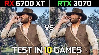 RX 6700 XT vs RTX 3070  Test in 10 Games at 1440p  in 2022 [upl. by Ecinad]