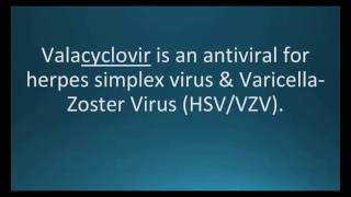 How to pronounce valacyclovir Valtrex Memorizing Pharmacology Flashcard [upl. by Lletram]