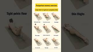 Postpartum recovery exercises Lying down to regain prepregnancy bodyshorts shortsfeedyogashort [upl. by Daniala]