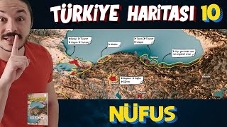 TÜRKİYENİN NÜFUS YOĞUNLUĞU Türkiye Harita Bilgisi Çalışması KPSSAYTTYT [upl. by Ayocal943]