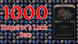 Opening 1000 Sets of Emperors Luck  Can This Card Be Redeemed  Path of Exile 324 Necropolis [upl. by Asilrak]